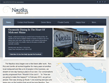 Tablet Screenshot of nautilusseafoodandgrill.com